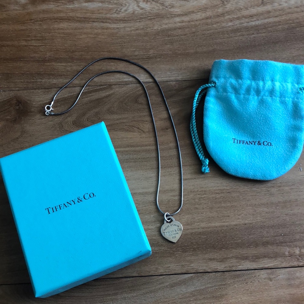 Tiffany and Co. Heart Charm Necklace